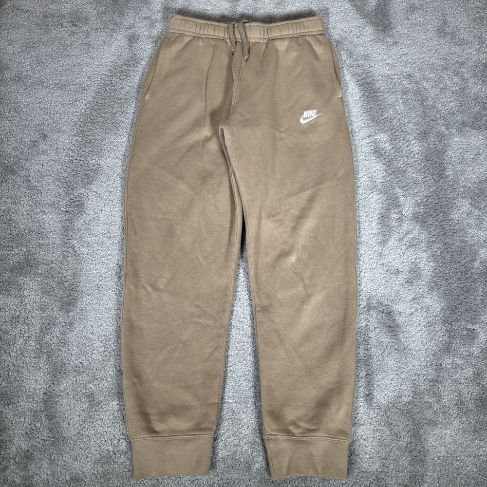 Nike Sportswear Club Fleece Sweatpants Mens S Brown Tan Joggers Athletic Gym